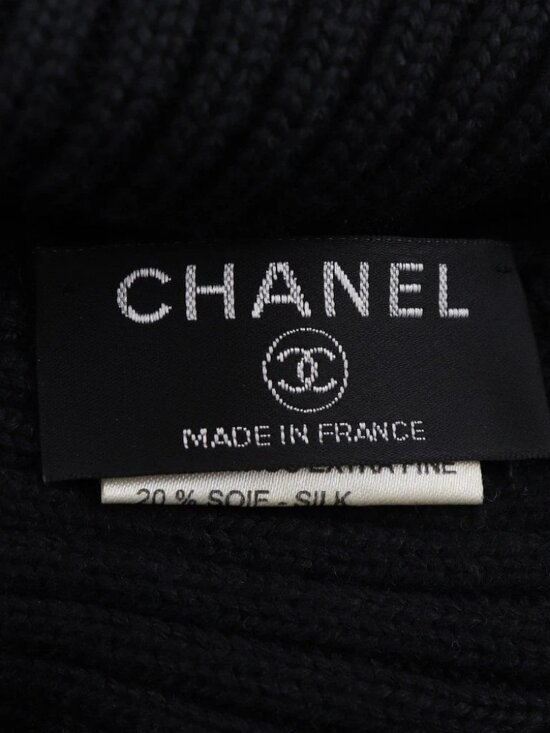 CHANEL COCO Mark Other hats Sports line black wool/silk/cashmere unisex main image 5